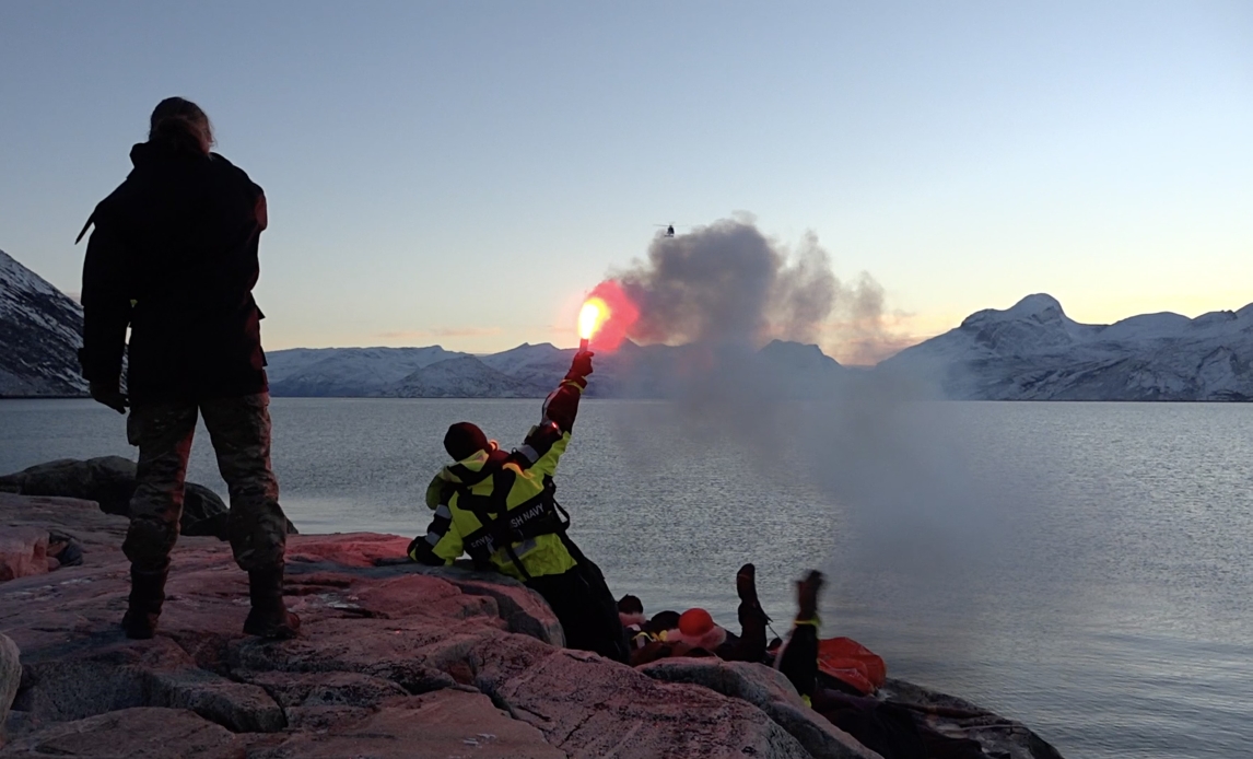 SARS eftersøgning og redning under øvelse Arctic Light i Grønland 2021